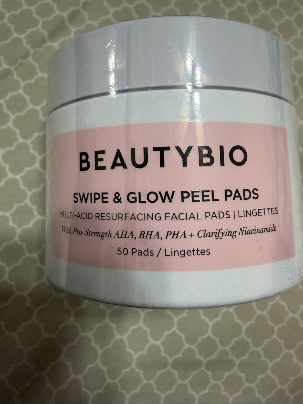 Beauty bio Swipe & Glow Peel Pads - Pink Resurfacing Facial Pads